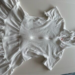 Cat & Jack Cream Textured Hoodie Dress